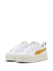 Blanco tiz - Puma Womens Mayze Lux Sneakers - Imagen 3 de 6