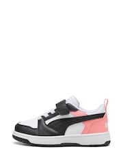 Krijtwit - Puma Kids Rebound V6 Lo Sneakers - Image 2 of 6