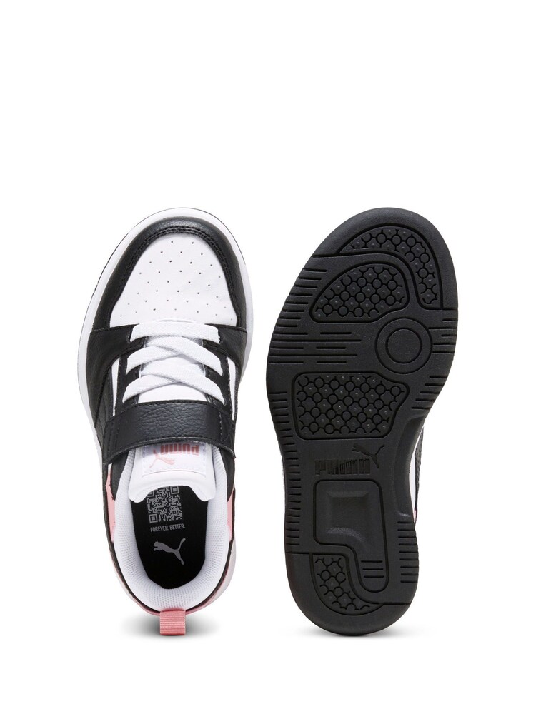 Krijtwit - Puma Kids Rebound V6 Lo Sneakers - Image 5 of 6