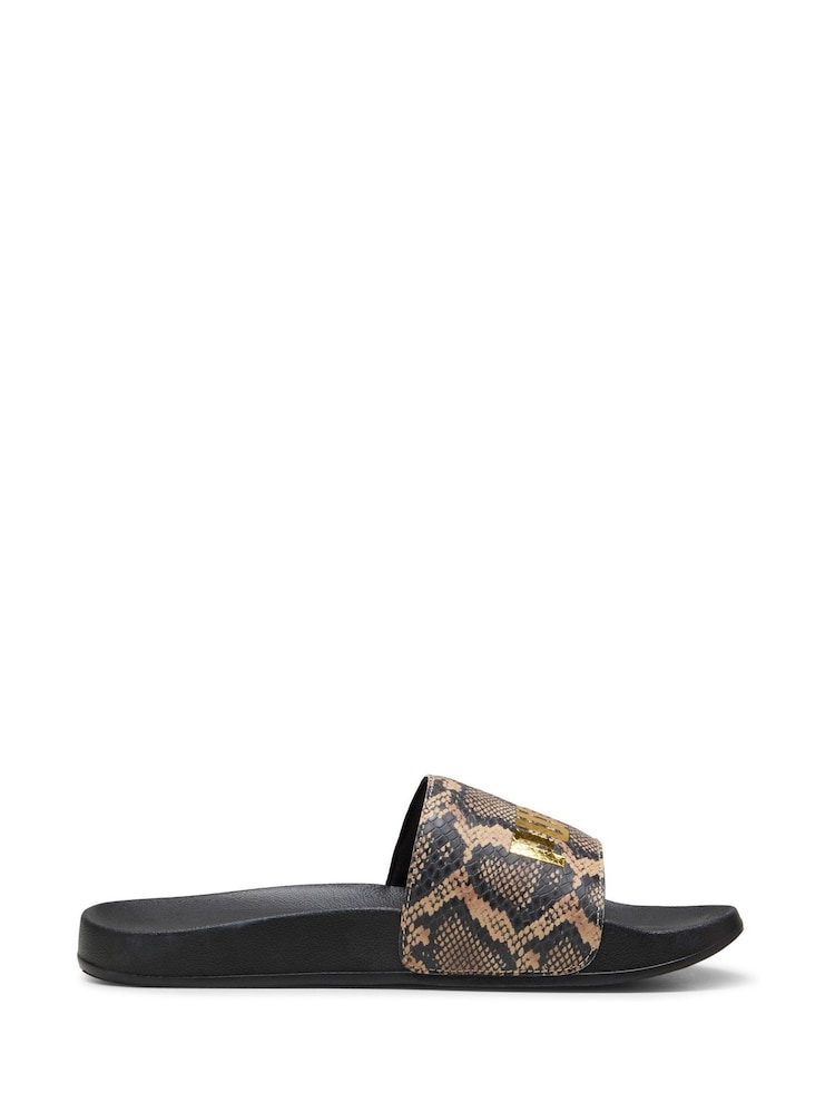 Puma Black Womens Leadcat 2.0 Snake Chic Slides - Image 1 of 6