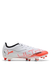 Puma White Womens ULTRA 5 PLAY FG/AG Football Boots - Image 1 of 6