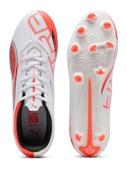 Puma White Womens ULTRA 5 PLAY FG/AG Football Boots - Image 4 of 6