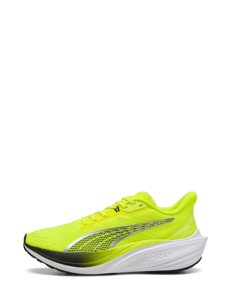 Puma Yellow Mens Darter Pro Running Shoes - Image 2 of 5