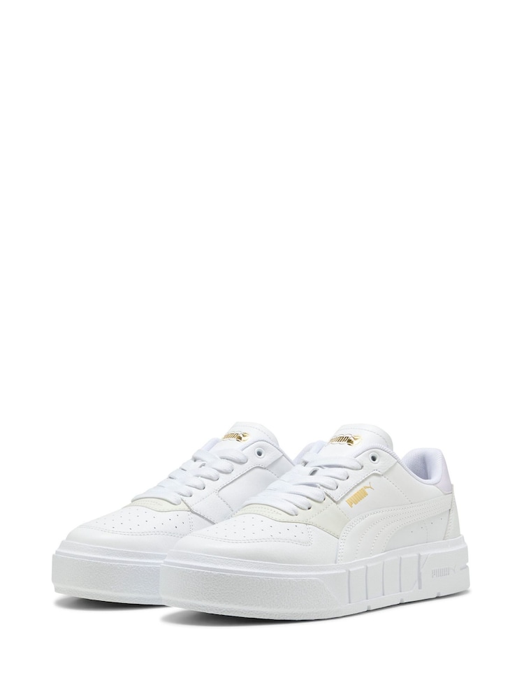 Puma White Womens PUMA Cali Court Leather Sneakers - Image 3 of 5