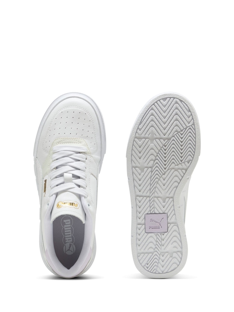 Puma White Womens PUMA Cali Court Leather Sneakers - Image 4 of 5