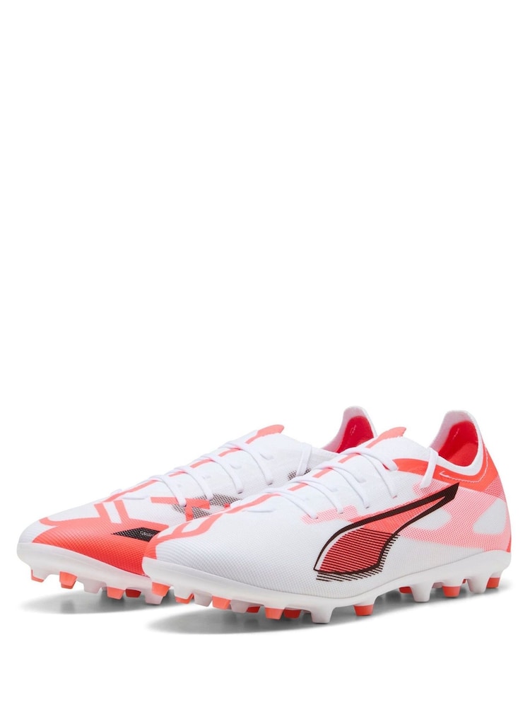 Puma White Mens ULTRA 5 MATCH MG Football Boots - Image 2 of 5