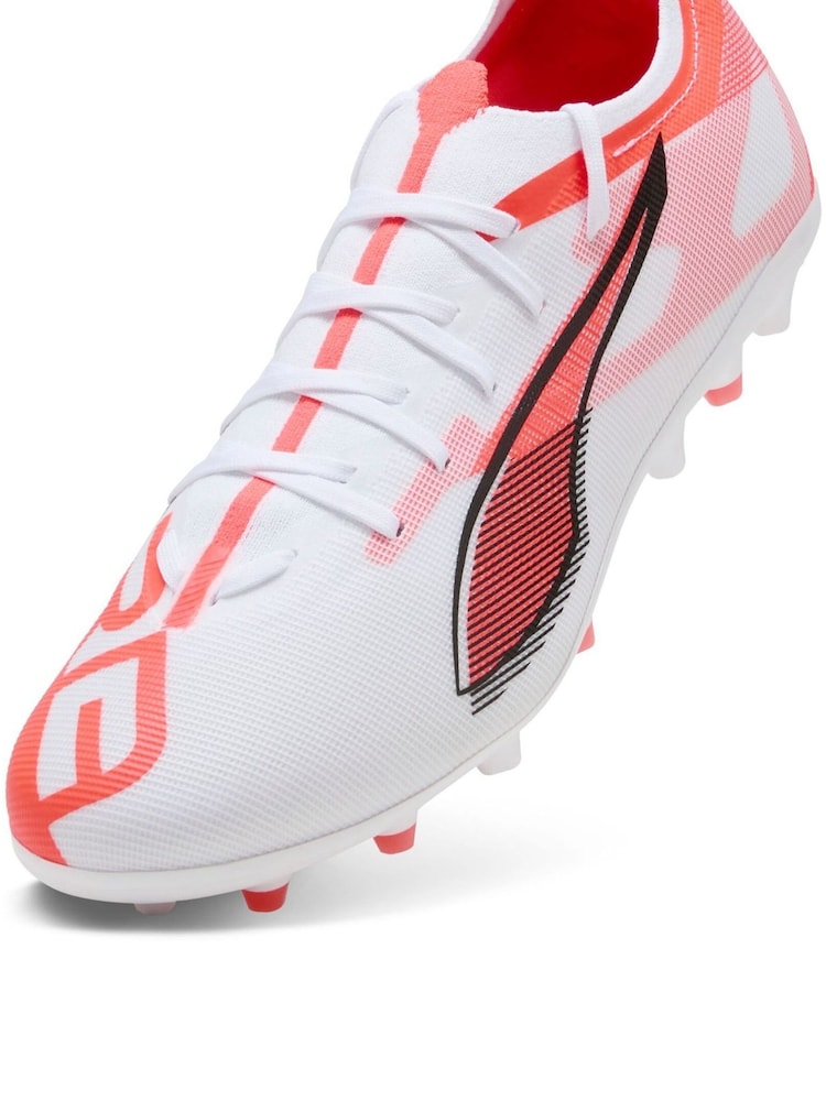Puma White Mens ULTRA 5 MATCH MG Football Boots - Image 5 of 5