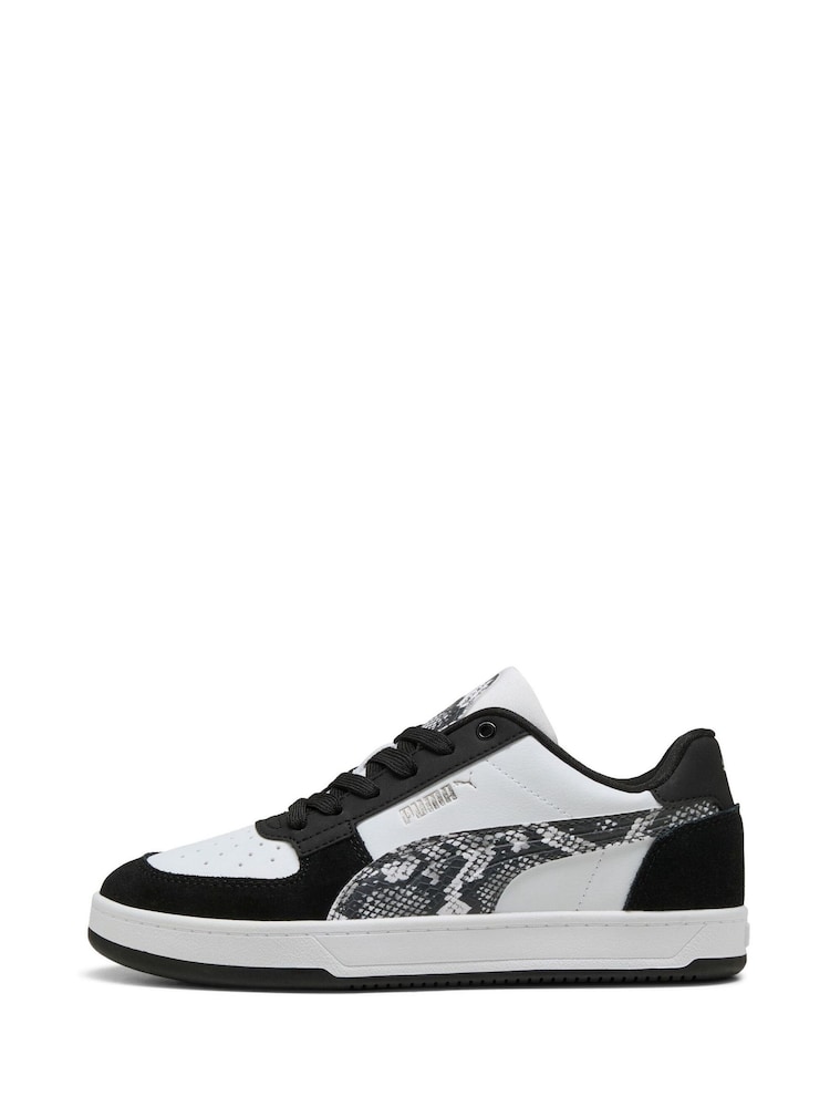 Puma Black Womens Caven 2.0 Snake Chic Sneakers - Image 2 of 6