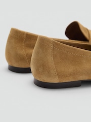 Mango Brown Buckle Suede Mules - Image 4 of 4