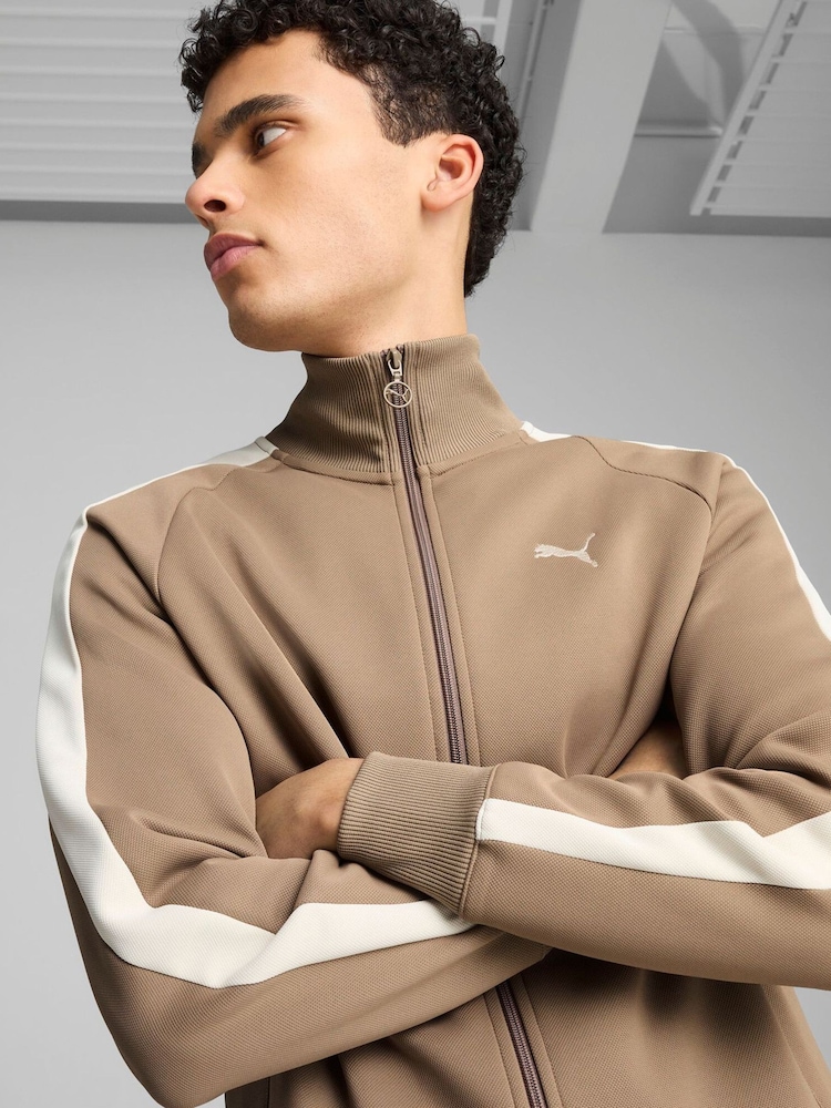 Puma Brown Mens T7 ALWAYS ON Track Jacket - Image 2 of 5