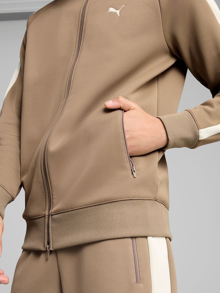 Puma Brown Mens T7 ALWAYS ON Track Jacket - Image 5 of 5