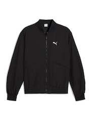 Puma Black Mens Class Bomber Jacket - Image 4 of 5