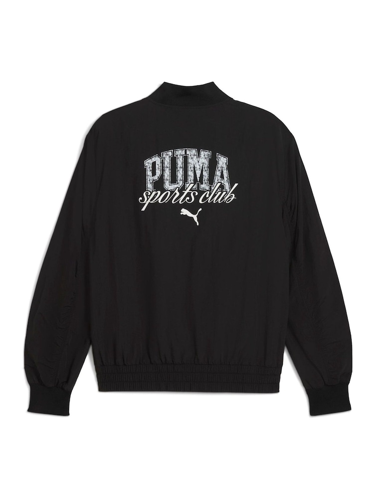 Puma Black Mens Class Bomber Jacket - Image 5 of 5