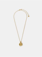 Accessorize Gold Tone 14ct Plated Coin Pendant Necklace - Image 2 of 3