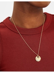 Accessorize 14ct Plated Celestial Diamante Pendant Necklace - Slika 4 iz 4