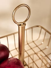 Gold Antique Hertford 2 tier Fruit Basket - Image 3 of 6