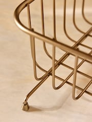 Gold Antique Hertford 2 tier Fruit Basket - Image 4 of 6