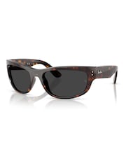 Ray Ban Mega Balorama Pillow Brown Sunglasses - Image 2 of 6