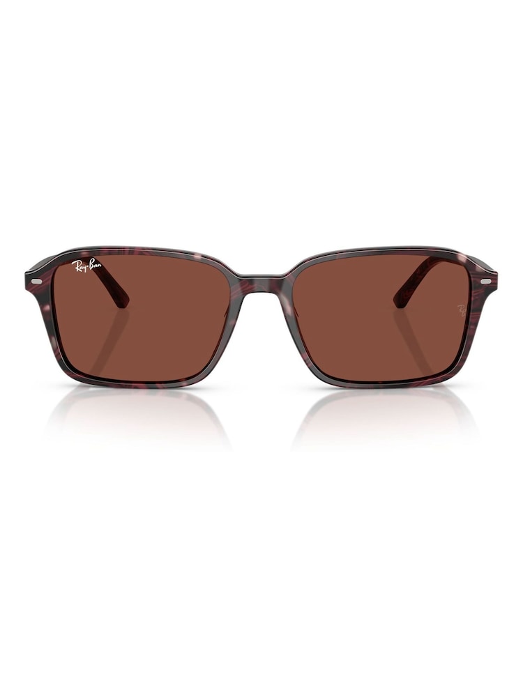 Ray Ban Purple Raimond Square Sunglasses - Image 5 of 6