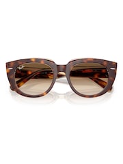 Ray Ban Doreen Square Brown Sunglasses - Image 1 of 6