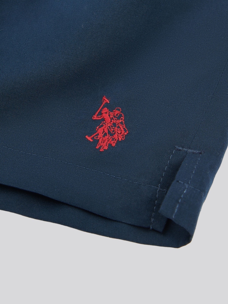U.S. Polo Assn. Blue Dark Mens Core Swim Shorts - Image 3 of 4
