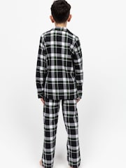 Cyberjammies Black Minijammies Long Sleeve Check 100% Cotton Pyjamas Set - Image 2 of 4