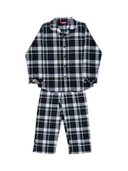 Cyberjammies Black Minijammies Long Sleeve Check 100% Cotton Pyjamas Set - Image 4 of 4