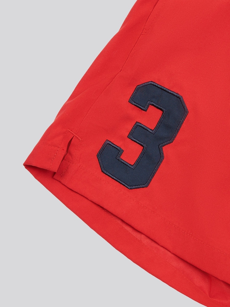 U.S. Polo Assn. Red Mens Player 3 Swim Shorts - Image 4 of 5