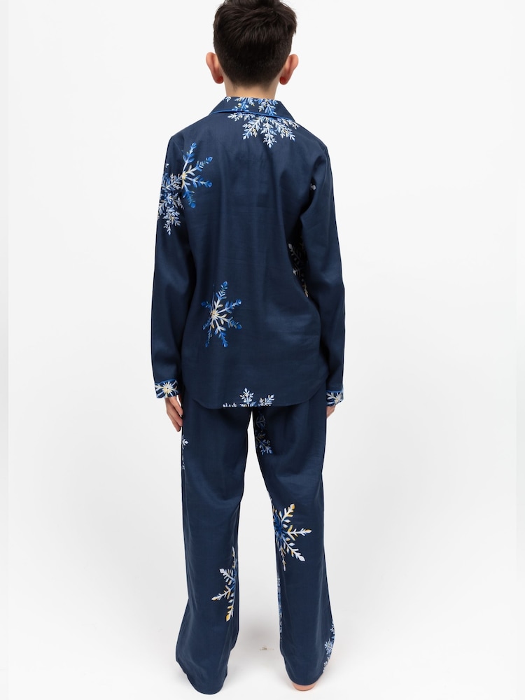 Cyberjammies Blue Minijammies Printed Long Sleeve Pyjamas Set - Image 2 of 4 Cyberjammies Blue Minijammies Printed Long Sleeve Pyjamas Set - Image 2 of 4
