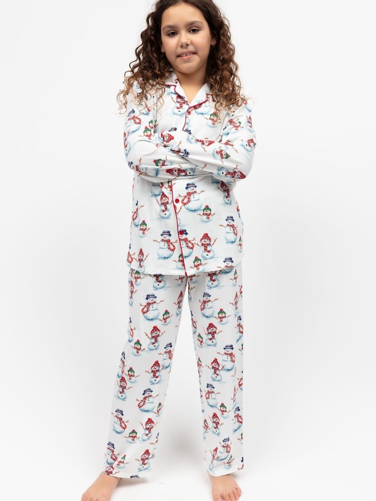 Cyberjammies Red Minijammies Printed Jersey Long Sleeve Pyjamas Set - Image 1 of 4