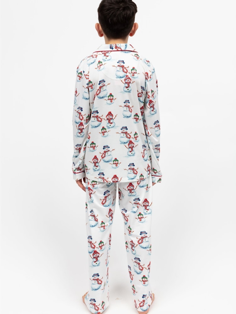 Cyberjammies Red Minijammies Printed Jersey Long Sleeve Pyjamas Set - Image 2 of 4