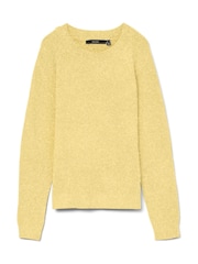 VERO MODA Buttermilk Yellow Round Neck Knitted Jumper - Image 5 of 5