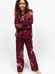 Cyberjammies Red Minijammies Printed Long Sleeve 100% Cotton Pyjamas Set - Image 1 of 4