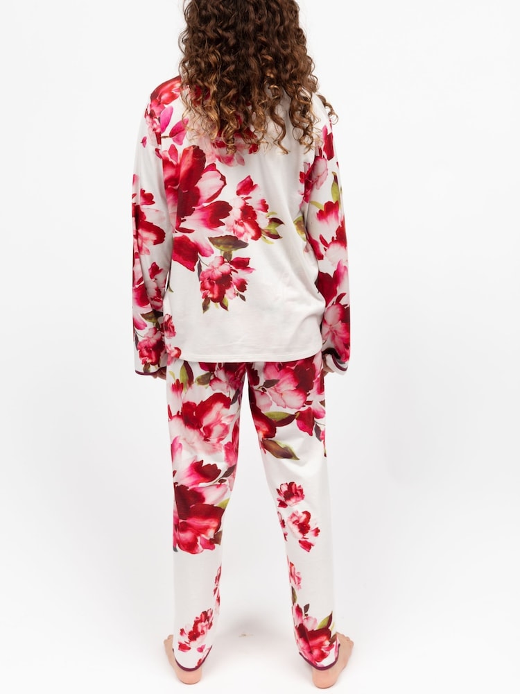 Cyberjammies Red Minijammies Printed Jersey Long Sleeve Pyjamas Set - Image 2 of 4 Cyberjammies Red Minijammies Printed Jersey Long Sleeve Pyjamas Set - Image 2 of 4