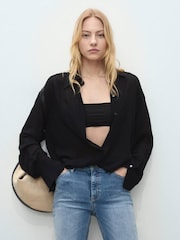 Mango Blue Mid Rise Skinny Jeans - Image 4 of 7