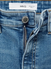 Mango Blue Mid Rise Skinny Jeans - Image 7 of 7