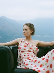 Mango Cream Floral Ruffled Maxi Dress - Image 5 of 7