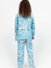 Cyberjammies Blue Minijammies Printed Long Sleeve 100% Cotton Pyjamas Set - Image 2 of 4