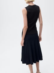 Mango Black Fine Knit Waistcoat - Image 2 of 6