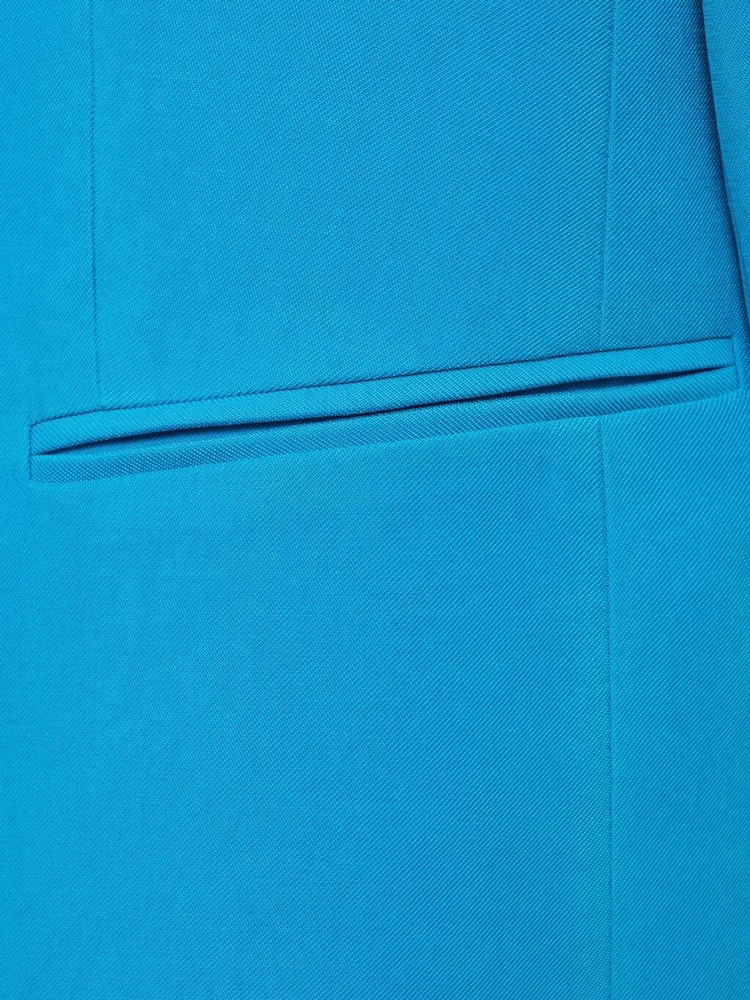 Mango Blue Straight Fit Suit Jacket - Image 7 of 7 Mango Blue Straight Fit Suit Jacket - Image 7 of 7