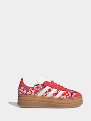 adidas Originals Red Gazelle Bold x Liberty London Lace Junior Trainers - Image 1 of 9