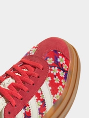 adidas Originals Red Gazelle Bold x Liberty London Lace Junior Trainers - Image 8 of 9