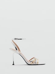 Mango Silver Strappy Heels - Image 2 of 4