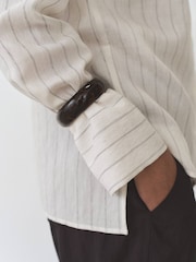 Mango Cream Long Sleeve Stripe Shirt - Image 5 of 7