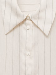 Mango Cream Long Sleeve Stripe Shirt - Image 7 of 7
