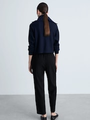 Mango Black Elasticated Waist Trousers - Image 3 of 6