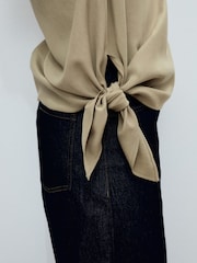 Mango Brown Sleeveless Asymmetric Top - Image 5 of 7