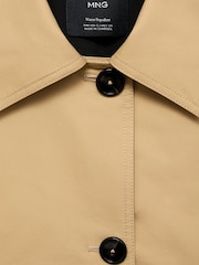 Mango Cream 100% Cotton Buttoned Parka - Image 7 of 7