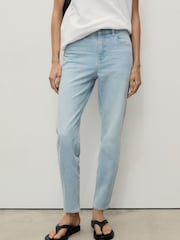 Mango Blue Comfort High Rise Jeans - Image 3 of 7