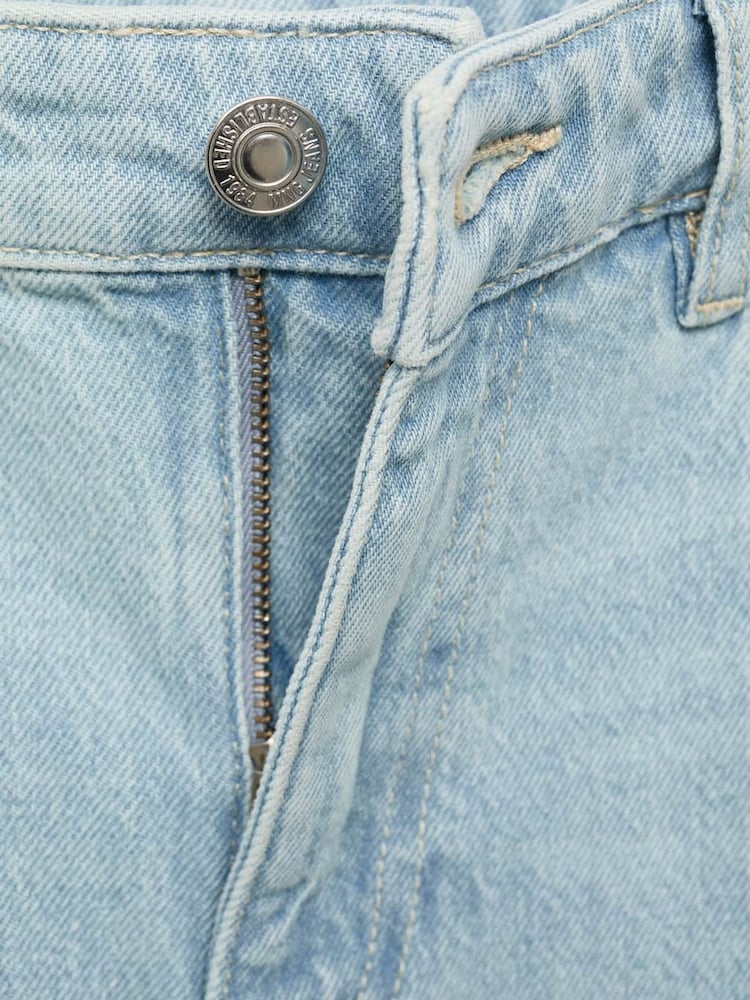 Mango Blue Comfort High Rise Jeans - Image 7 of 7